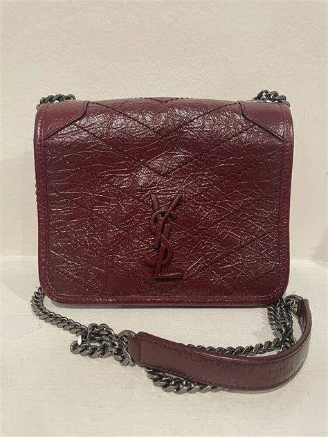 ysl maroon crossbody|saint laurent crossbody bag.